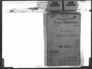 Akten des Kriegsministeriums: Topographische Abteilung, Pars IV