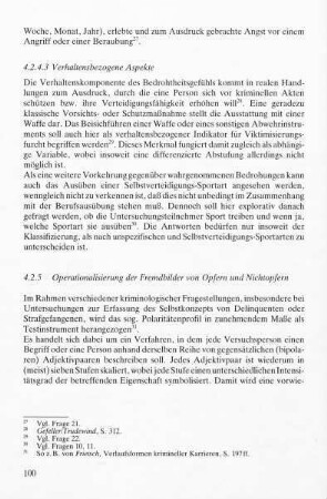 4.2.5 Operationalisierung der Fremdbilder von Opfern und Nichtopfern