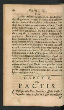 Caput V. De Pactis.