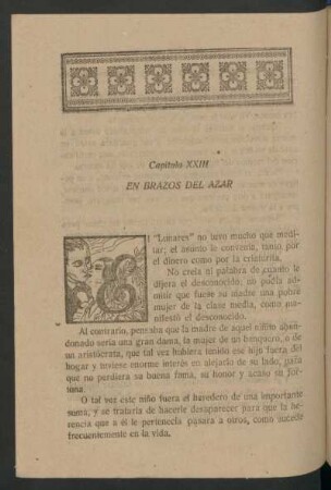 Capítulo XXIII - En brazos del azar