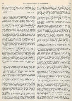 931-933 [Rezension] Kickel, Walter, Vernunft und Offenbarung bei Theodor Beza