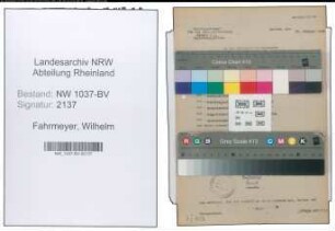 Entnazifizierung Wilhelm Fahrmeyer , geb. 31.05.1902 (Verw.Arbeiter)