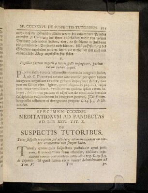 513-514, Sp. 336. De Suspectis tutoribus