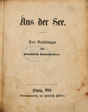 Aus der See : drei Erzählungen