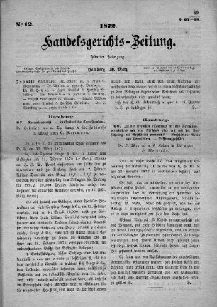 No. 12. 30. März 1872