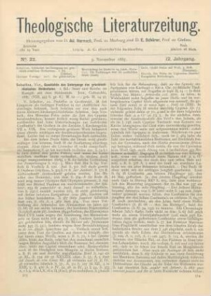 513-518 [Rezension] Schultze, Vict., Geschichte des Untergangs des griechisch-römischen Heidentums. 1. Bd.: Staat und Kirche im Kampfe mit dem Heidentum