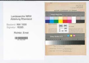 Entnazifizierung Ernst Richter, geb. 06.05.1901 (Konstrukteur)
