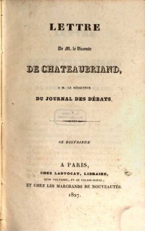 Oeuvres complètes de Chateaubriand, 19. Les Natchez : tome 1