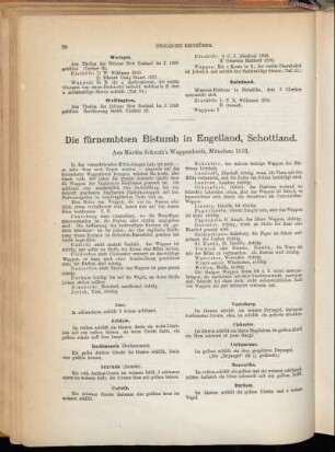 Die fürnembtsen Bistumb in Engelland, Schottland