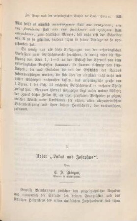 521-540 Ueber "Lukas und Josephus"