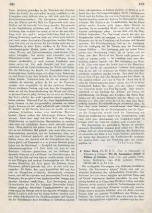 152-153 [Rezension] The De sacramento altaris of William of Ockham
