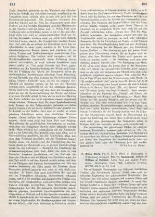 152-153 [Rezension] The De sacramento altaris of William of Ockham