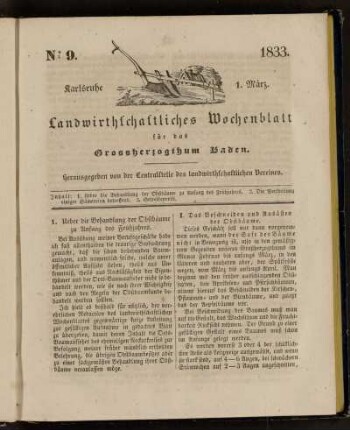 No 9. 1. März. 1833