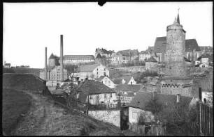 Bautzen. Wendischer Kirchhof, Kunstmühle, Tuchfabrik und Alte Wasserkunst