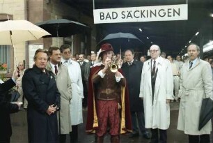 Säckingen: Begrüßung mit Trompeter