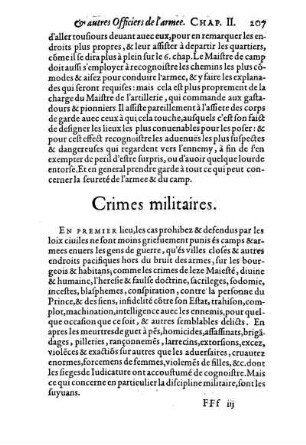 Crimes militaires.