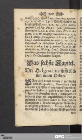 Der H. Ignatius stifftet einen neuen Orden.