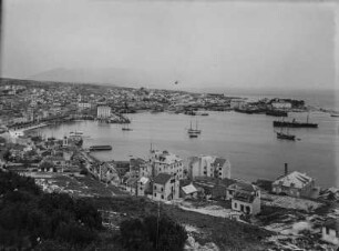 Split : Blick über Split, die Hauptstadt Dalmatiens, im Hintergrund Mosor