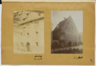Marstall, Nürnberg / Wohnhaus, Sulzbach: Ansichten (aus: Skizzen- und Fotoalbum 15)