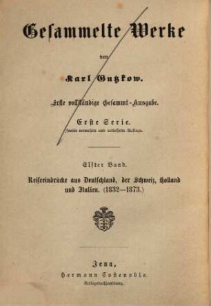 Reiseeindrücke aus Deutschland, der Schweiz, Holland und Italien 