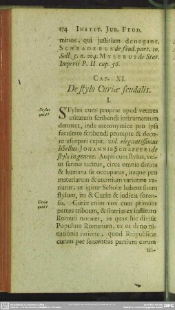 Cap. XI. De stylo Curiae feudalis