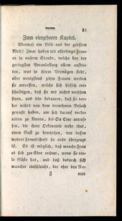 Zum vierzehnten Kapitel