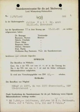 Woll, Julius, Dr.
