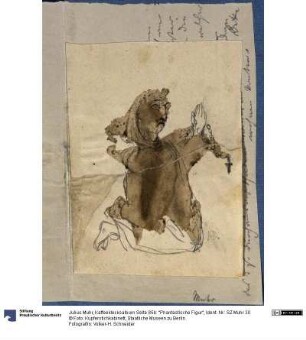 Kaffeeklecksalbum Seite 85b: "Phantastische Figur"