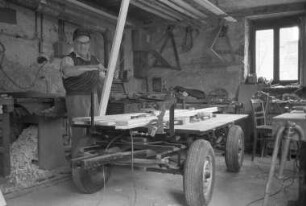 Wagnerei-Werkstatt von Hermann Löffler "An der Ziegelhütte" in Grünwettersbach