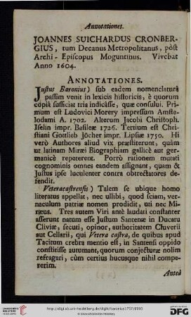Annotationes