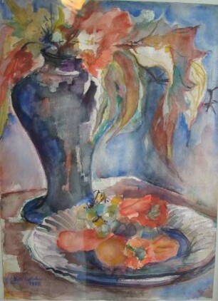 Blaue Vase 2