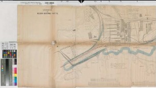 Ibbenbüren (Ibbenbüren) Schacht von Oeynhausen Wasserhaltungsanlage zum Sümpfen Grundriß 1895 1 : 100 57 x 59 farb. Druck Haniel & Lueg, Düsseldorf Oberbergamt Dortmund Nr. 543