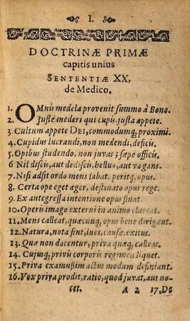 Sententiae De Medicina Facienda