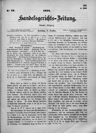 No. 42. 21. Oktober 1876