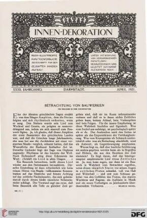 32: Betrachtung von Bauwerken : die Melodie in der Architektur
