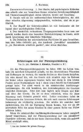 634-643, Erfahrungen mit der Fürsorgeerziehung