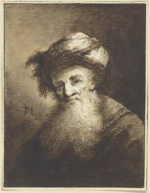 Bärtiger Mann mit einem Turban