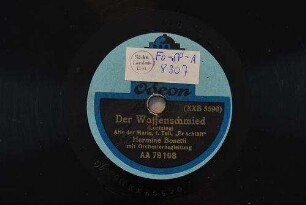 Der Waffenschmied : Arie der Marie, 1. Teil, "Er schläft" / (Lortzing)