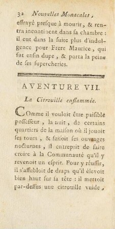 Aventure VII. La Citrouille enflammèe