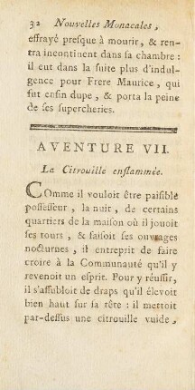 Aventure VII. La Citrouille enflammèe