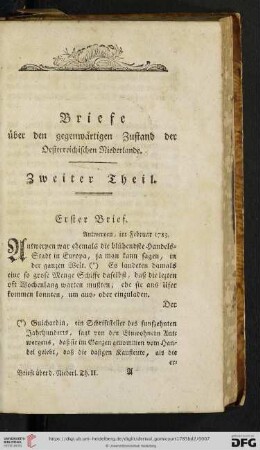 (Erster Brief - Zehnter Brief)