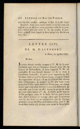 106-116, Lettre CLVI.-CLIX.