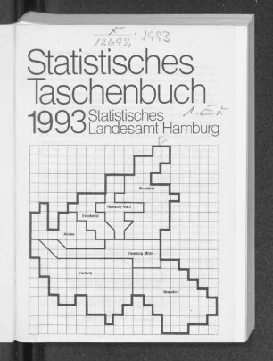 1993: Statistisches Taschenbuch // Statistisches Landesamt Hamburg