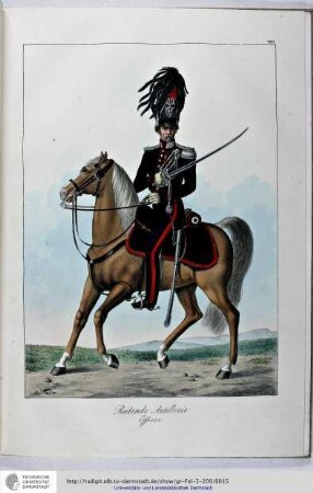 Reitende Artillerie. Officier