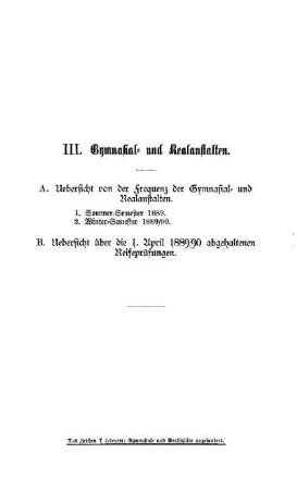 Gymnasial- und Realanstalten
