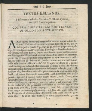Textus Baelianus.