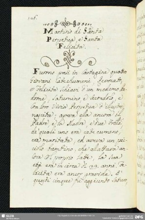 Martirio di Santa Perpetua e Santa Felicita.