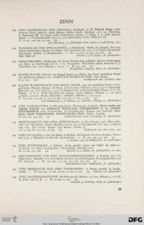 Zinn (Nr. 783-835)