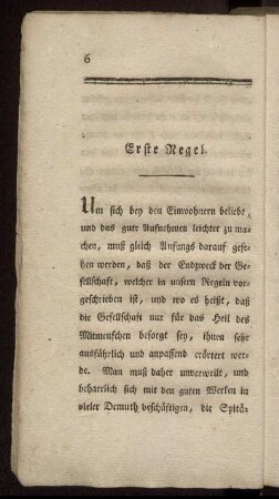 Erste Regel.