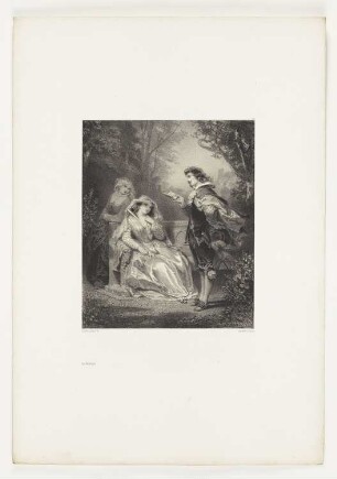 Le madrigal, Tafel 48 aus: "Les Artistes Anciens et Modernes", Band 2, Paris 1848–62